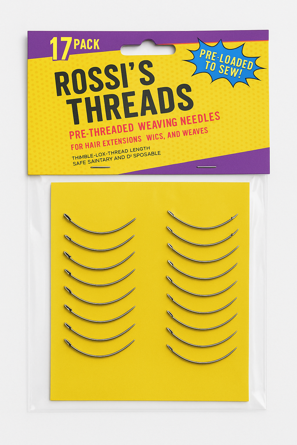 Pre-Threaded Weaving Needles